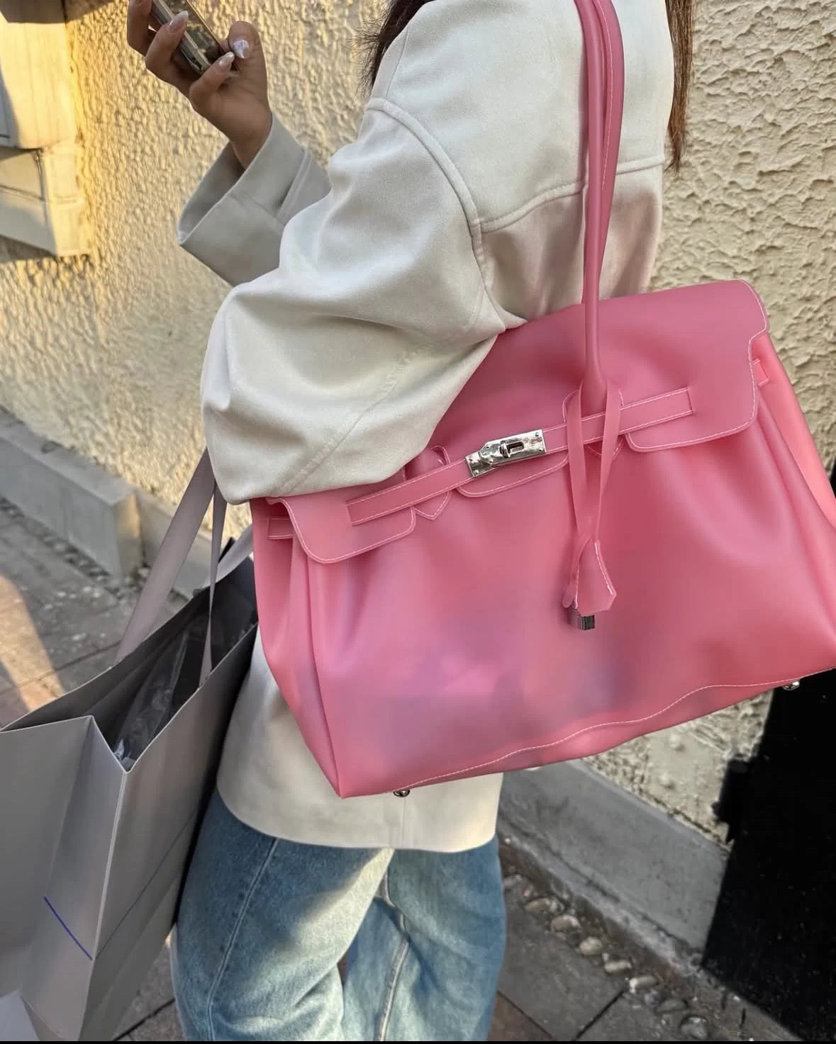 MONARCHE JELLY BAG -baby blue