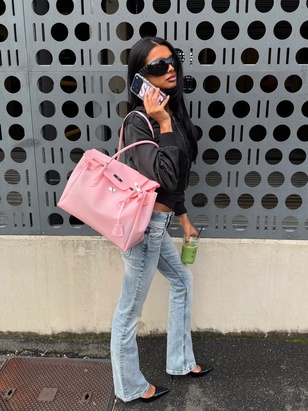 MONARCHE JELLY BAG -baby blue