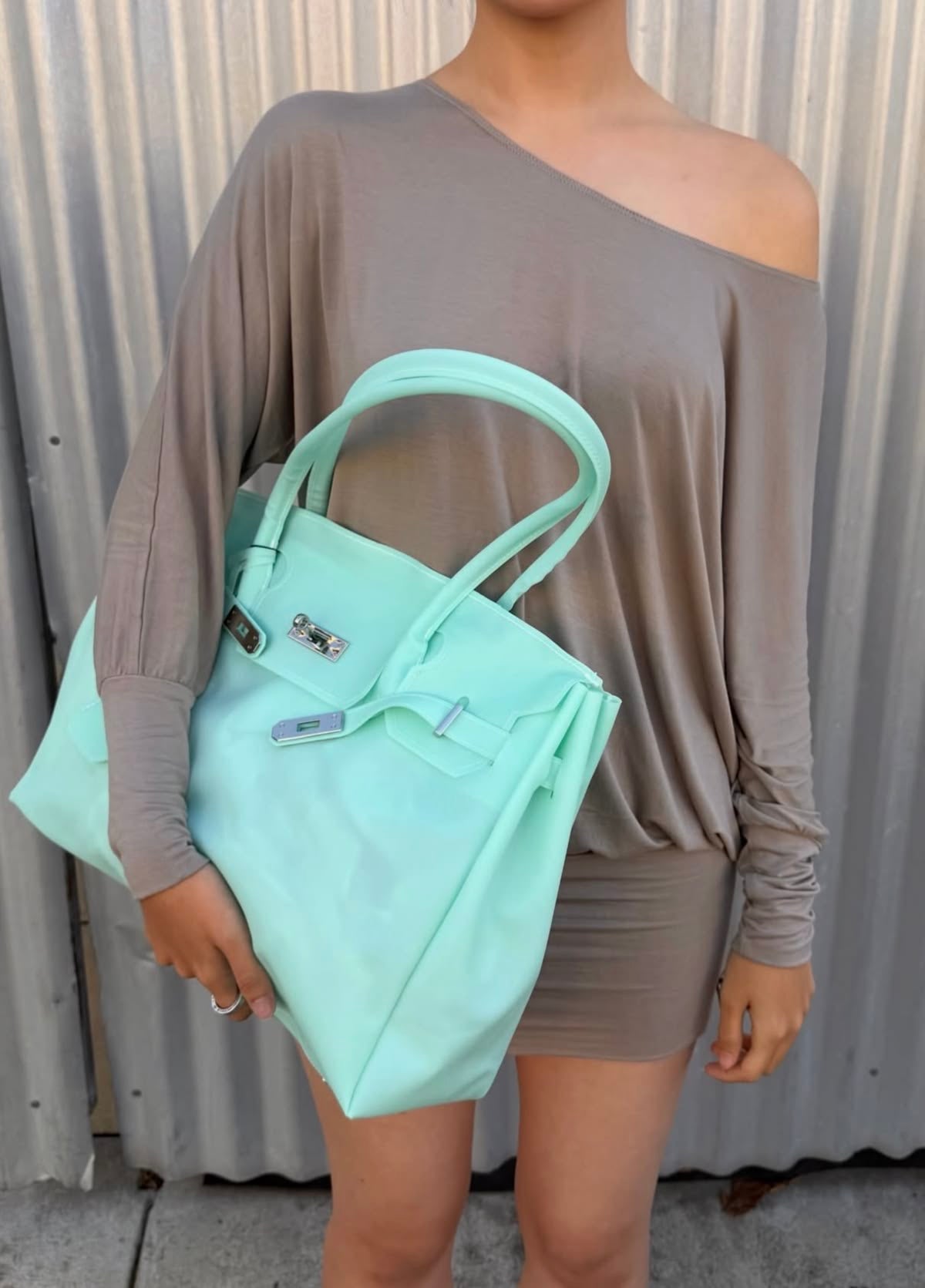MONARCHE JELLY BAG -baby blue