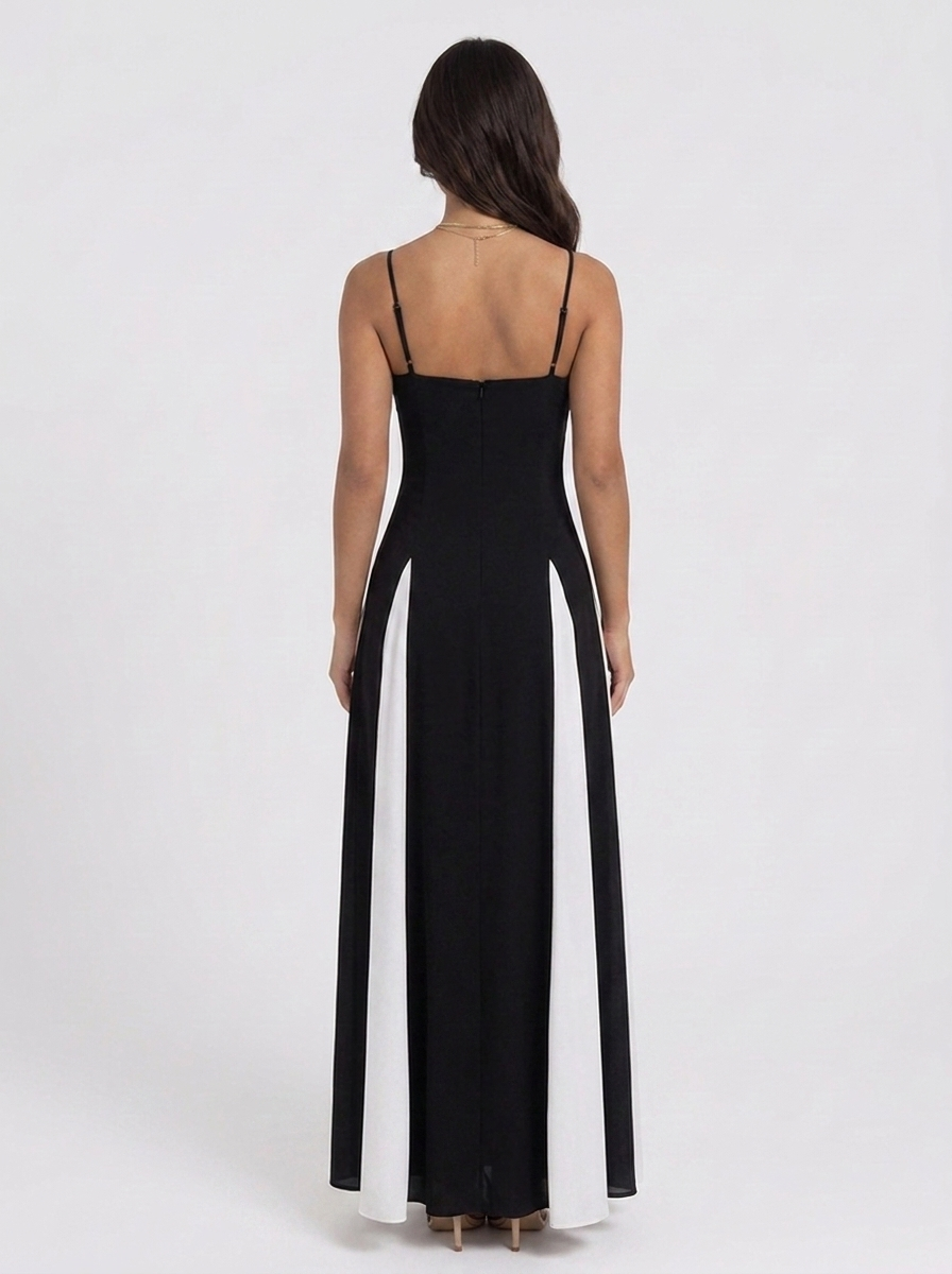 MAXI DRESS CONTRAST