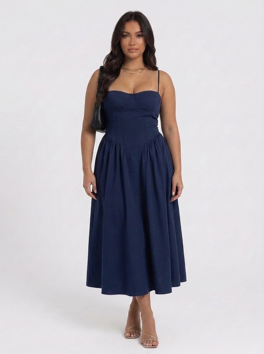 MIDI DRESS PALM