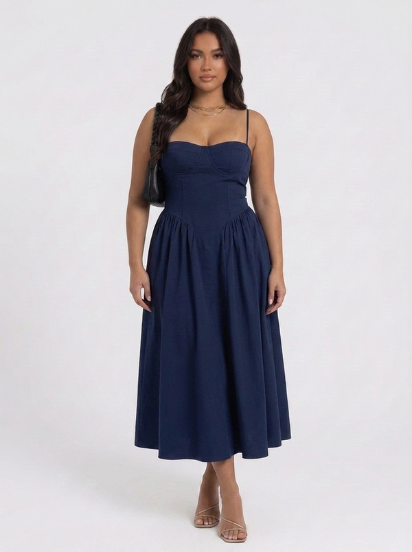 MIDI DRESS PALM