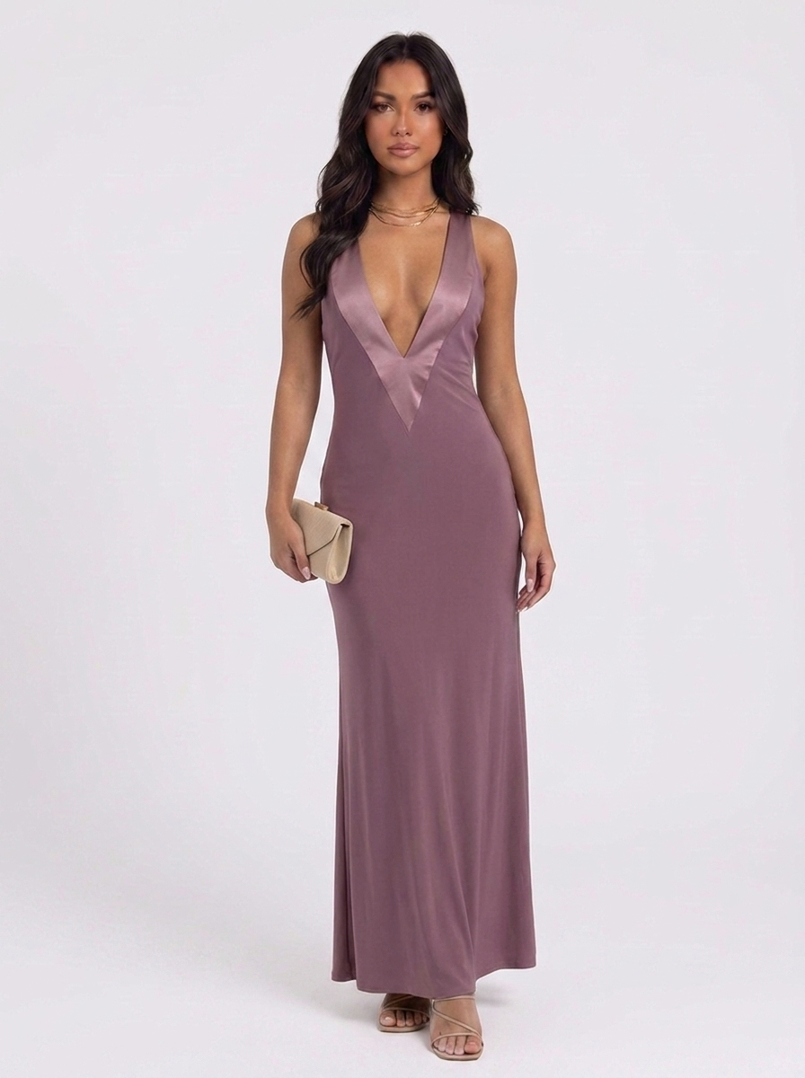 MAXI DRESS PLUNGE