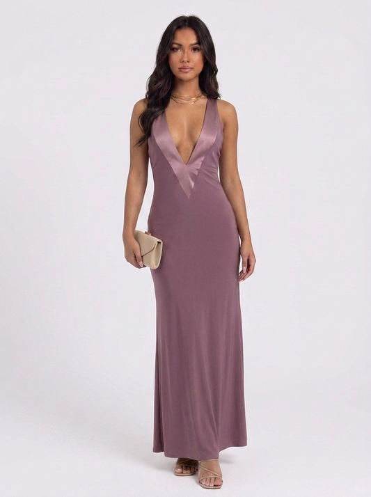 MAXI DRESS PLUNGE