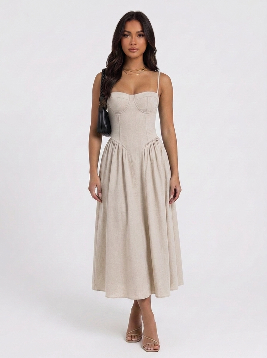 MIDI DRESS PALM