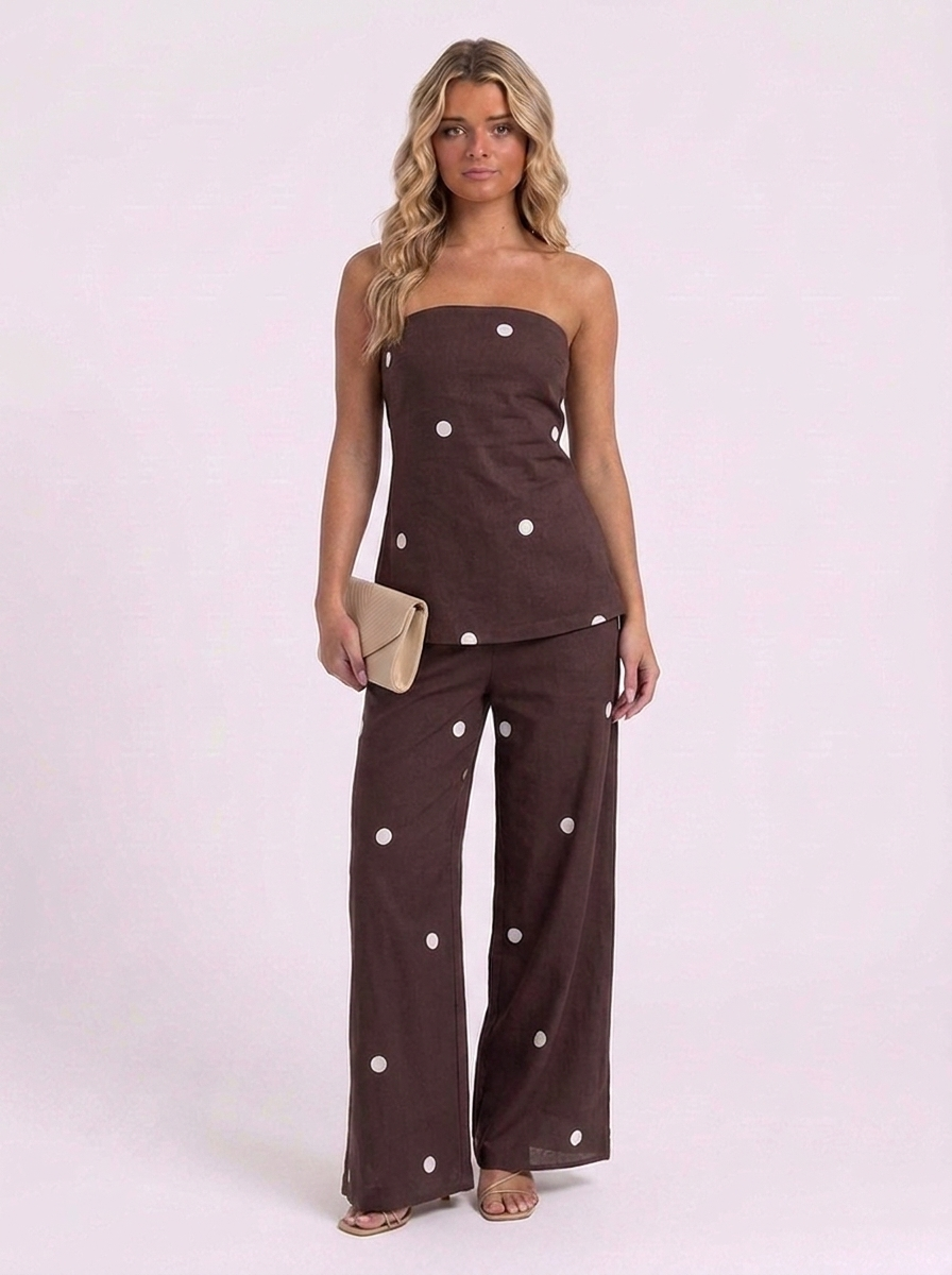 SET PANT & TOP POLKA DOT