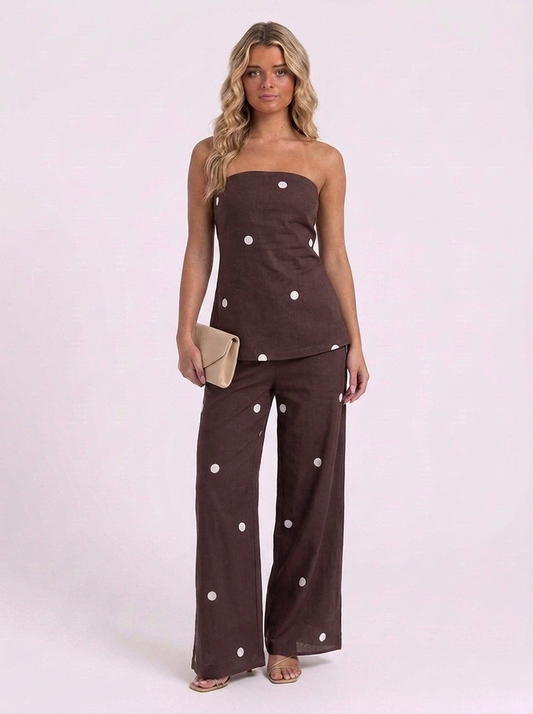 SET PANT & TOP POLKA DOT