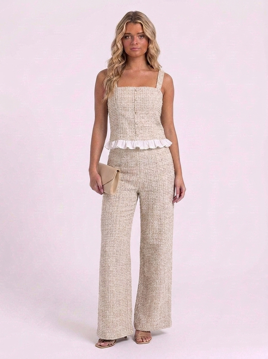 SET PANT & TOP TWEED
