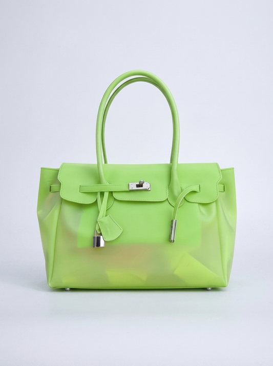 MONARCHE JELLY BAG -baby green